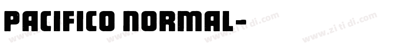 Pacifico Normal字体转换